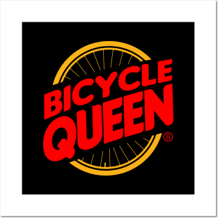 Bicycle Queen Cycling Gift For Female Cyclist Posters and Art